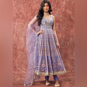 Lavender Anarkali